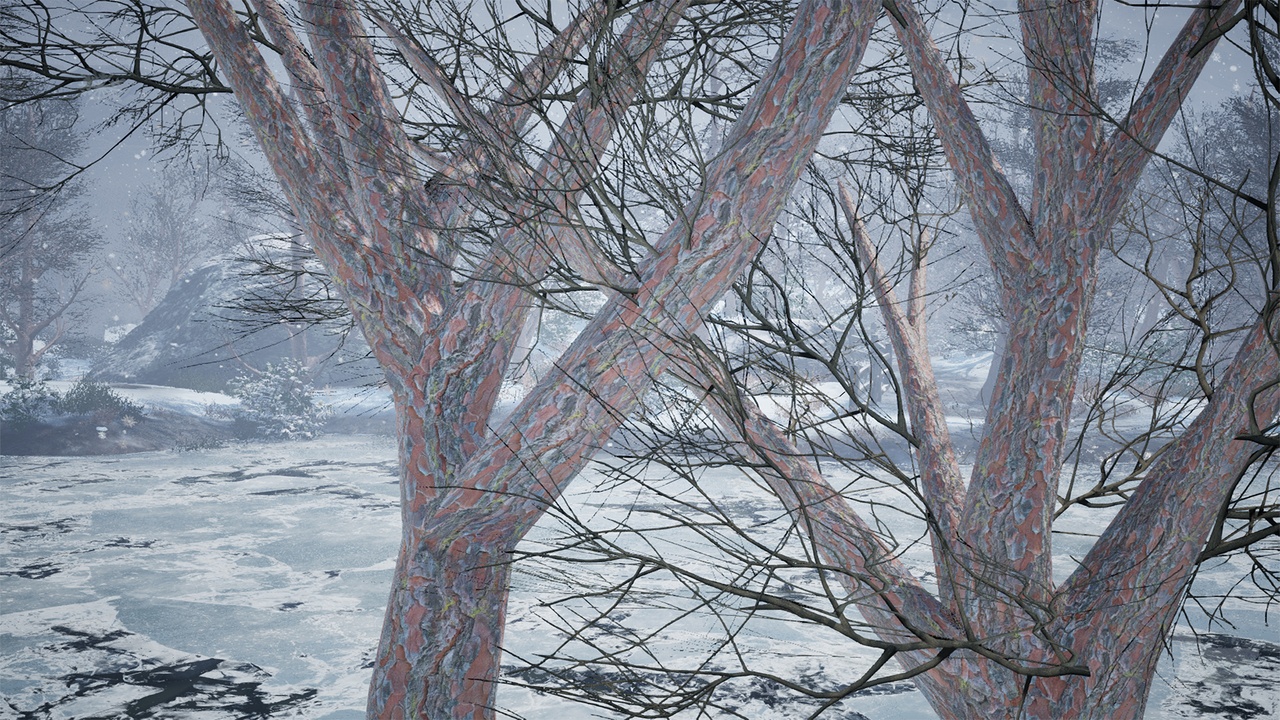 Media 1 for listing Realistic Low Poly Winter Trees 37M