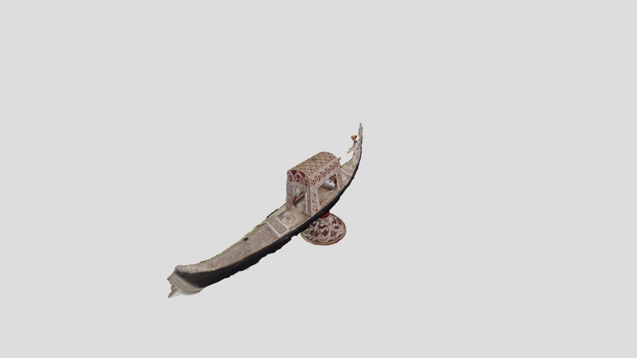 Media 1 for listing Silver Venetian Gondola