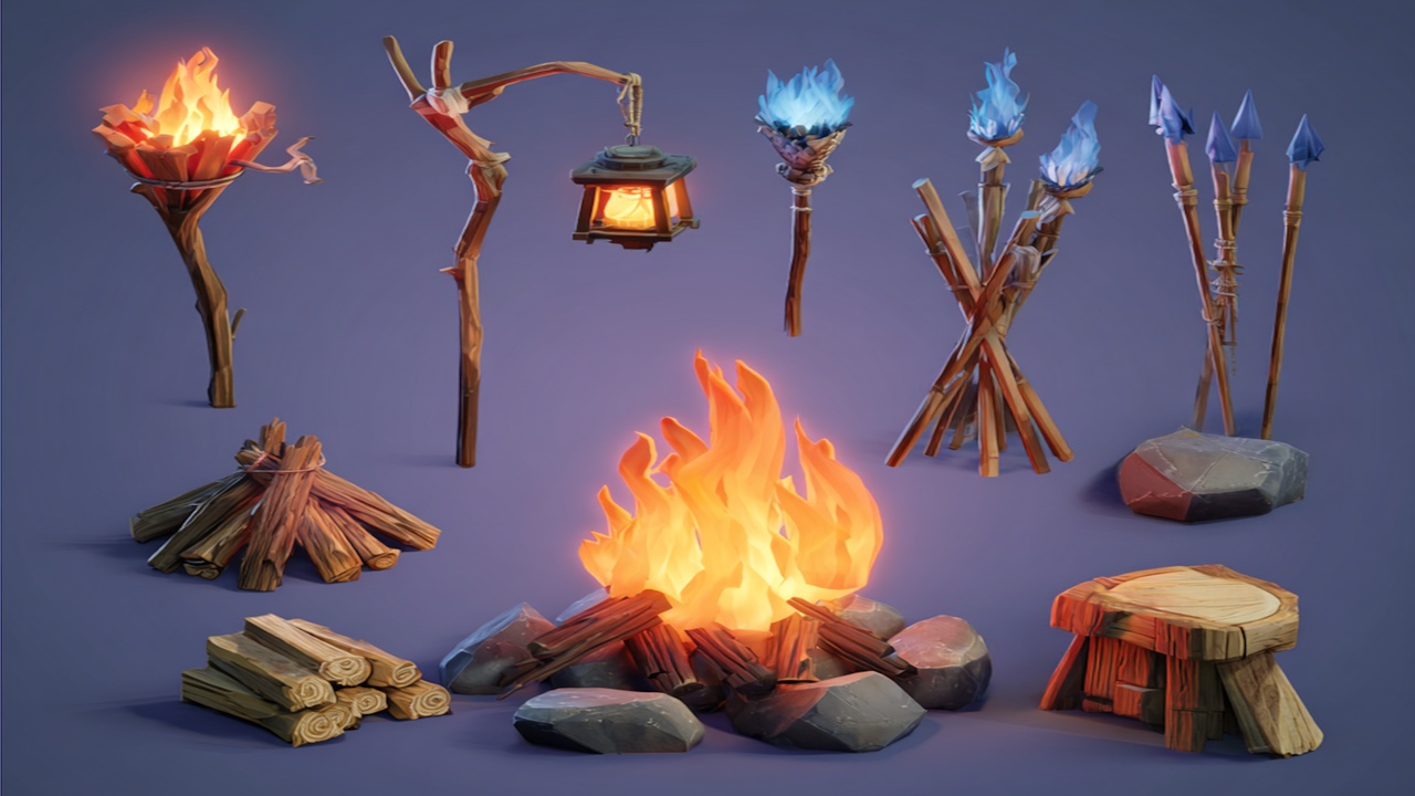 Media 1 for listing Stylized Bonfires🔥