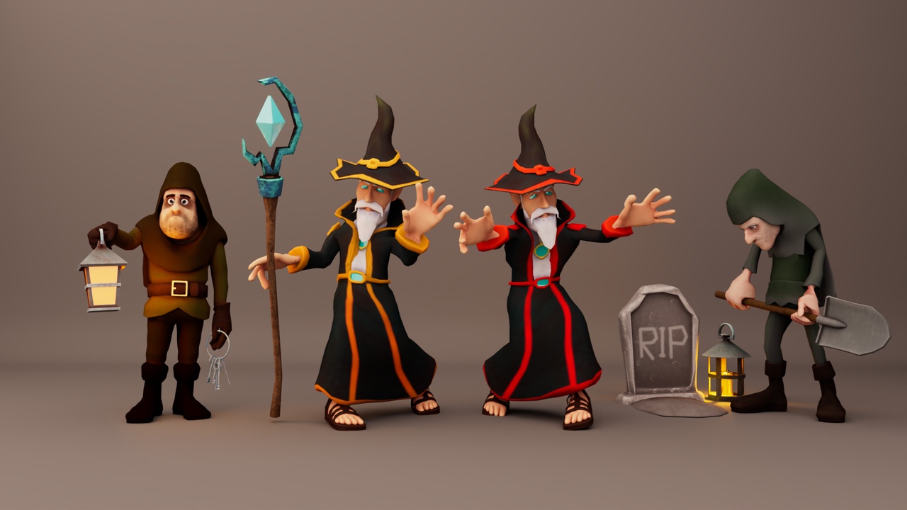 Media 1 for listing dReal Archmage Fantasy Character Pack