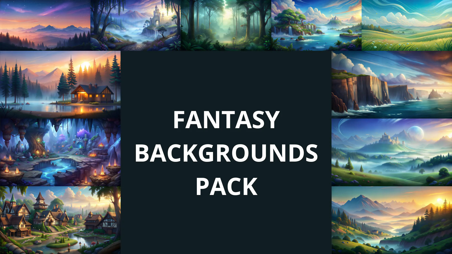 Fantasy Backgrounds Pack - 163 High-Resolution 2D Backgrounds for RPG ...