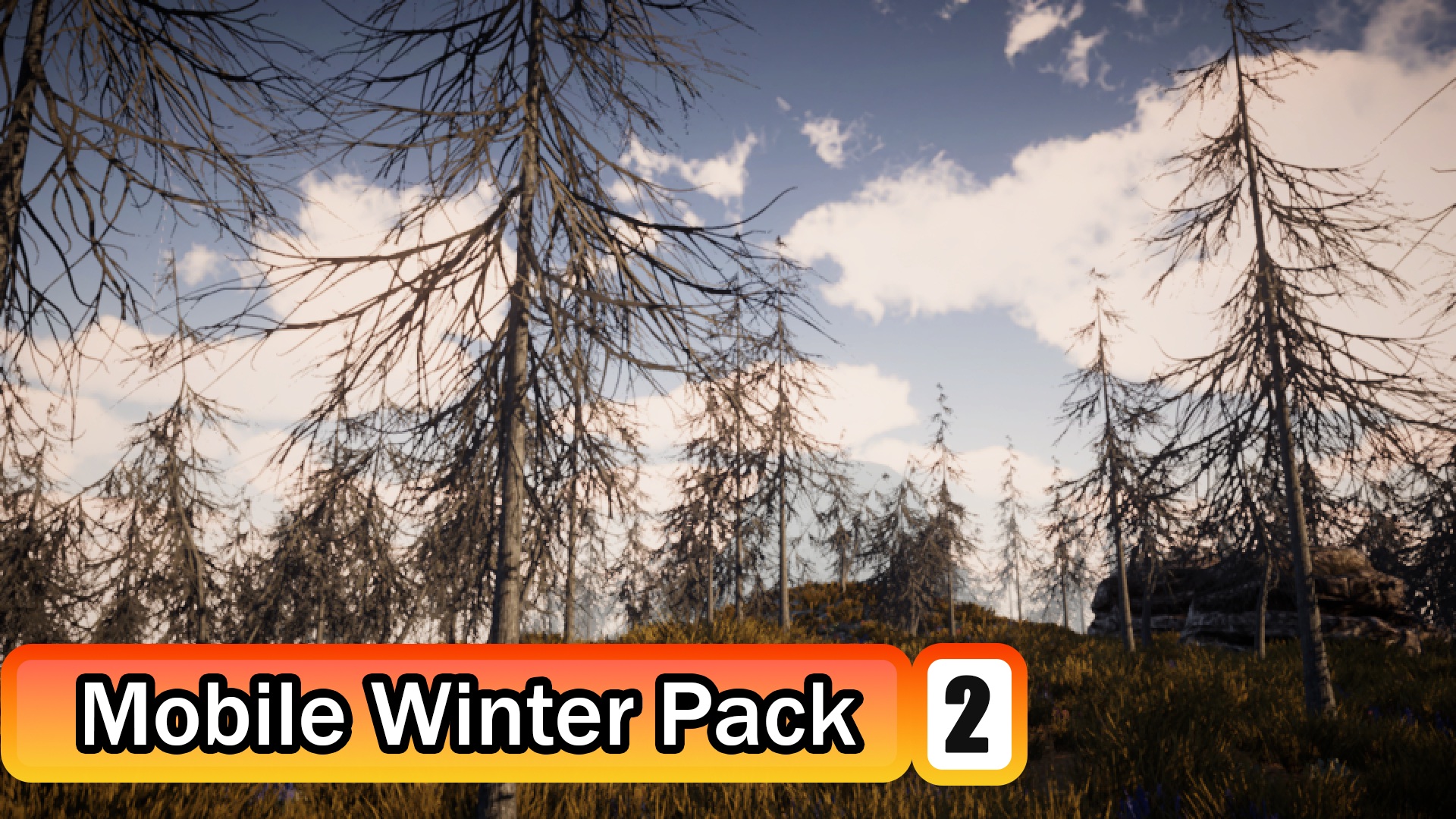 Mobile Winter Tree Pack 2 (Production Ready) | Fab