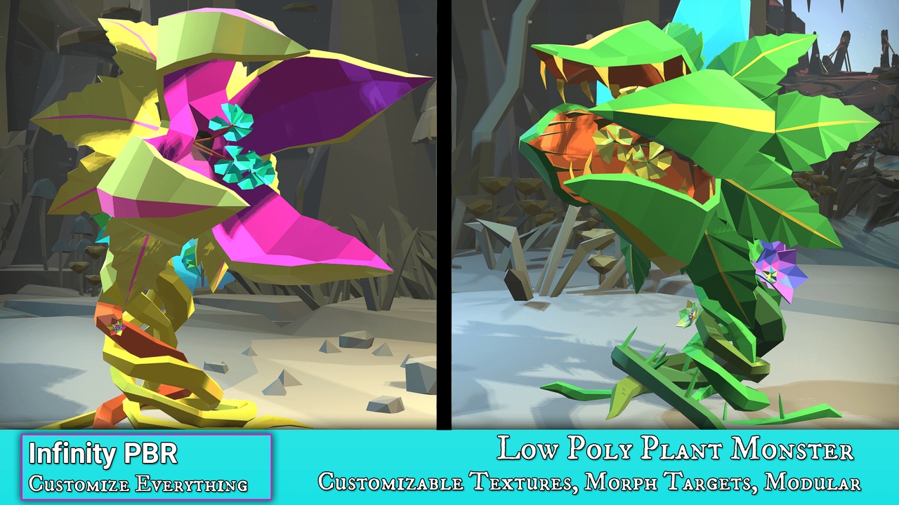 Media 1 for listing Low Poly Character - Plant Monster - Fantasy RPG