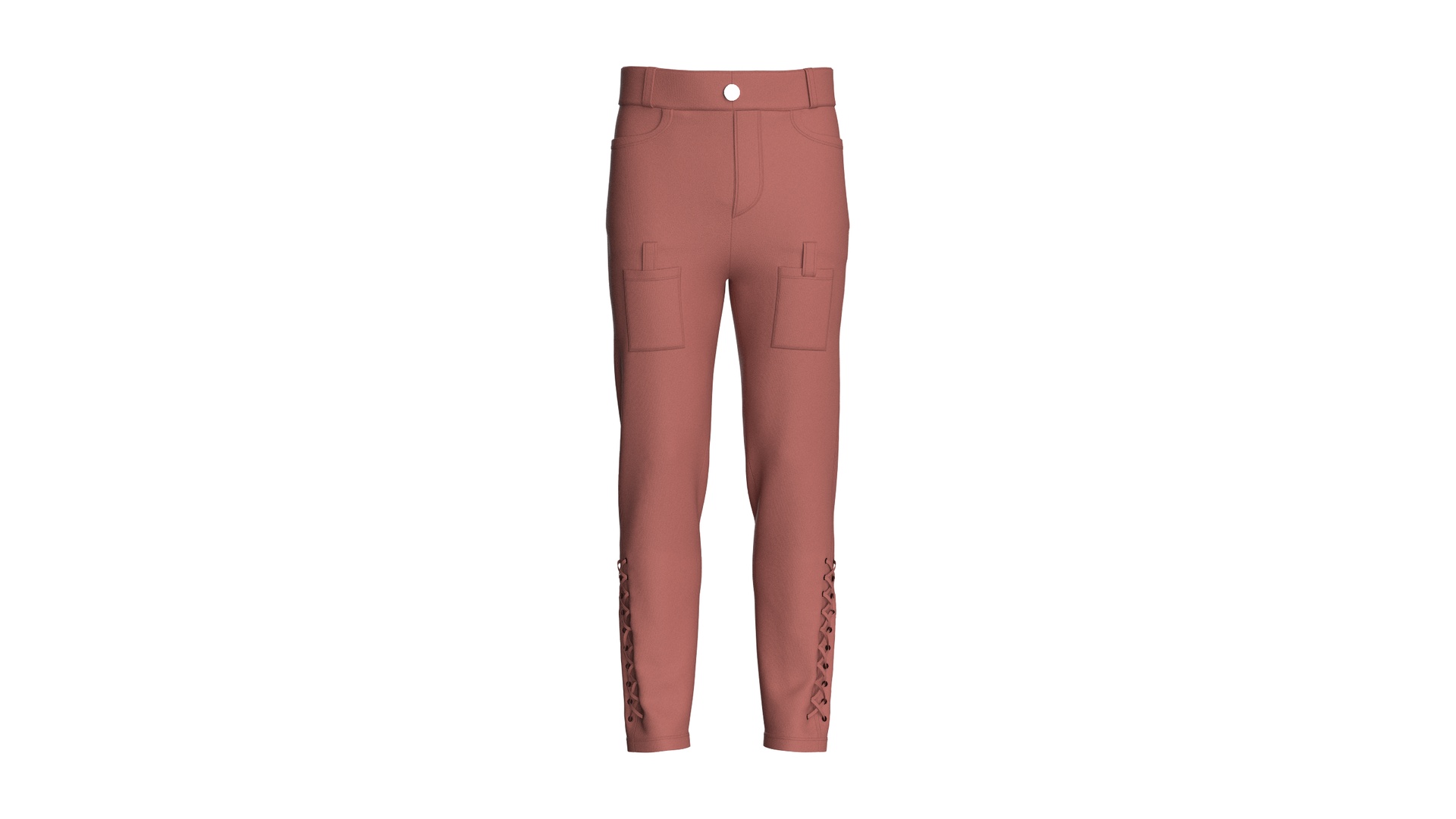 Media 1 for listing Men Criss - Cross Lace Up Hem Pant | High Poly