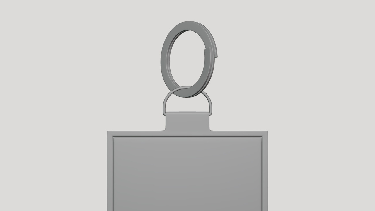Media 1 for listing Keychain Tag – Geometry Only No Textures No Materials
