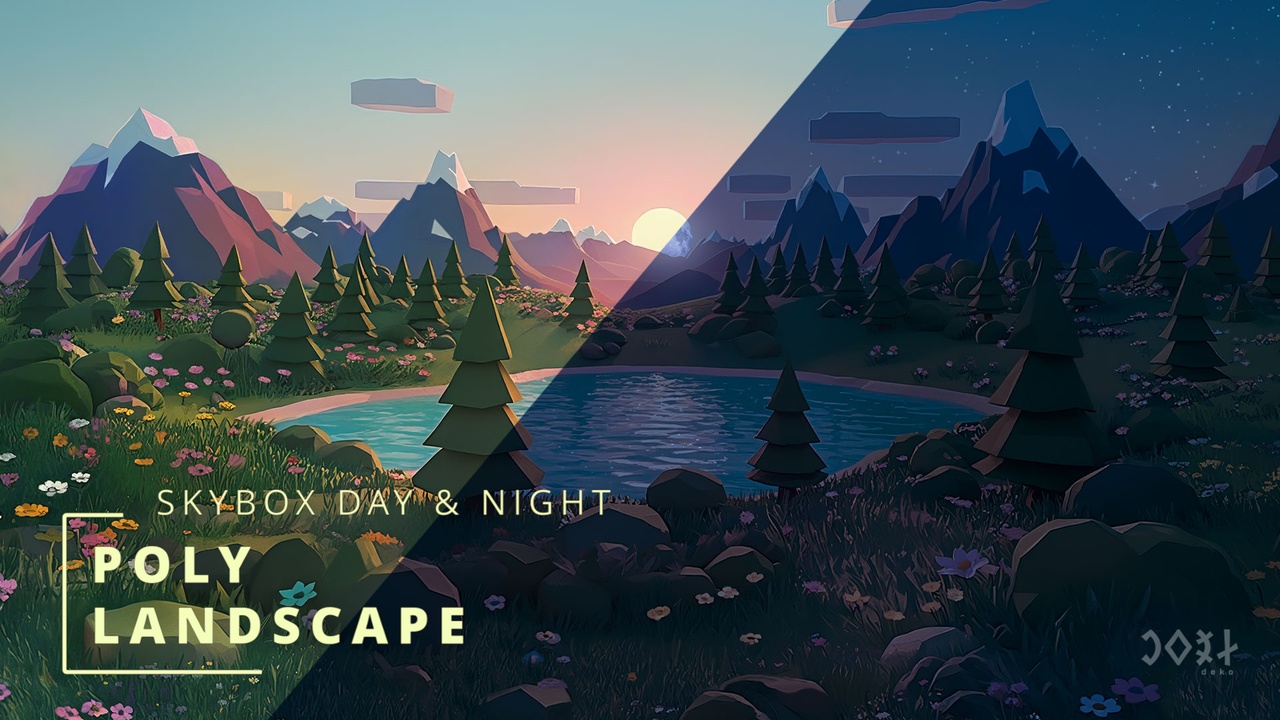 Media 1 for listing Low-poly style landscape - Skybox