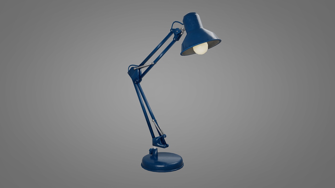 Media 1 for listing Desk Lamp Game-Ready PBR Low-poly Prop