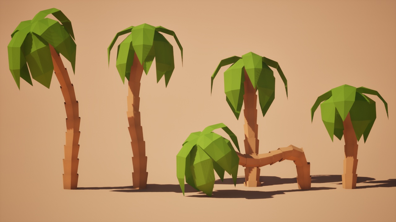Media 1 for listing Low Poly: Desert Palms