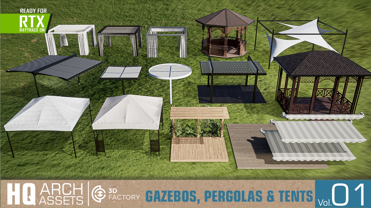 Media 1 for listing HQ Gazebos, Pergolas & Tents Vol. 1