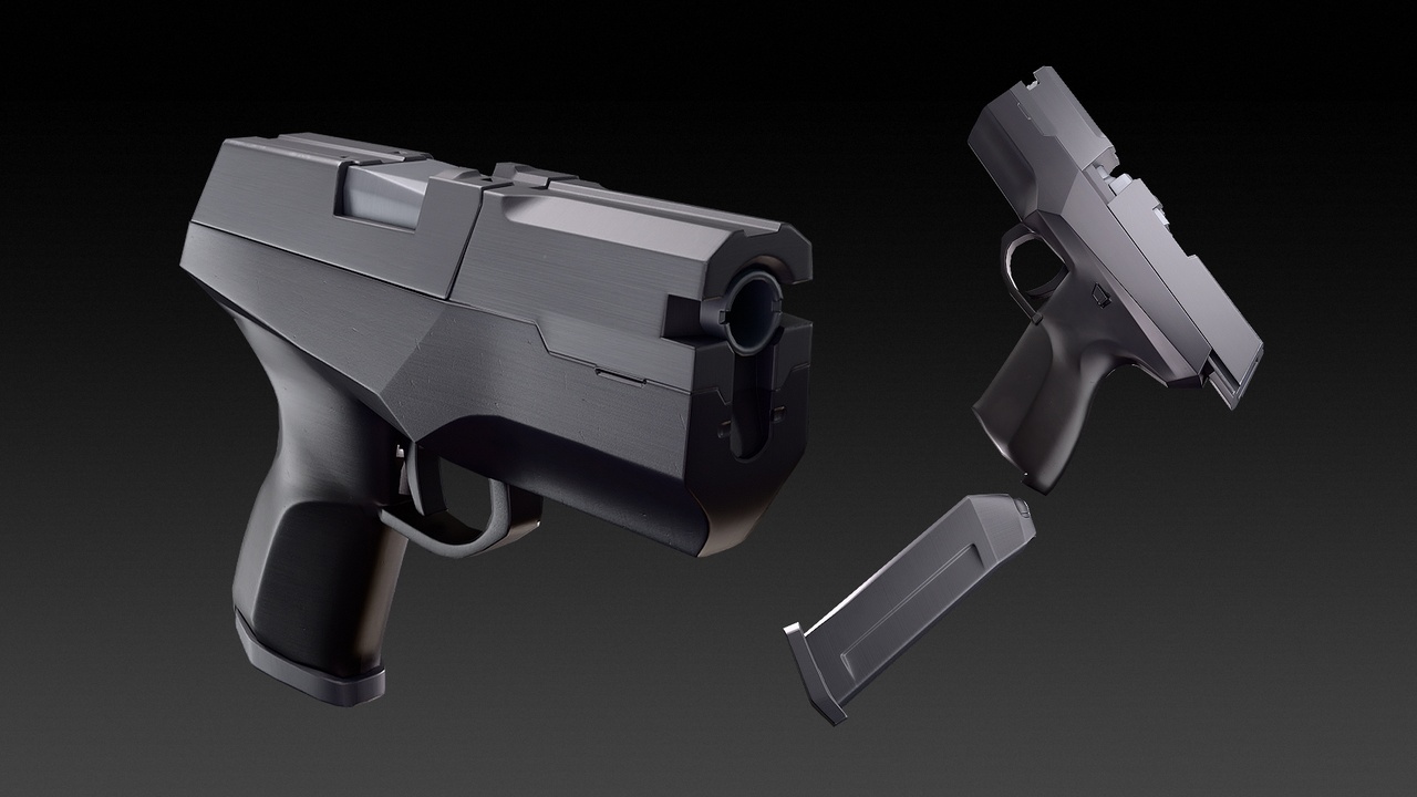 Media 1 for listing A Futuristic Handgun