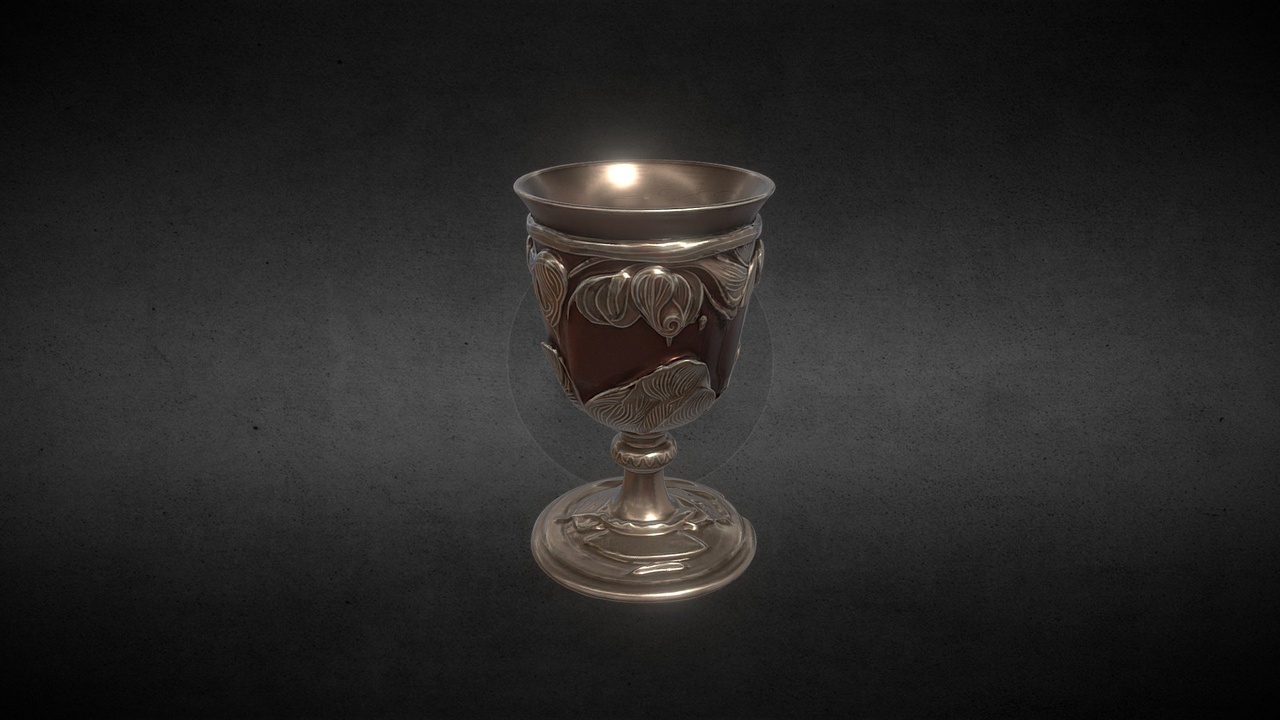 Media 1 for listing Ornate+glass+goblet+3d+model