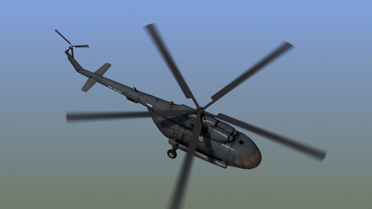 Media 1 for listing Mi-17 Hip Russian Military Helicopter Game Ready Low Poly 3D Model