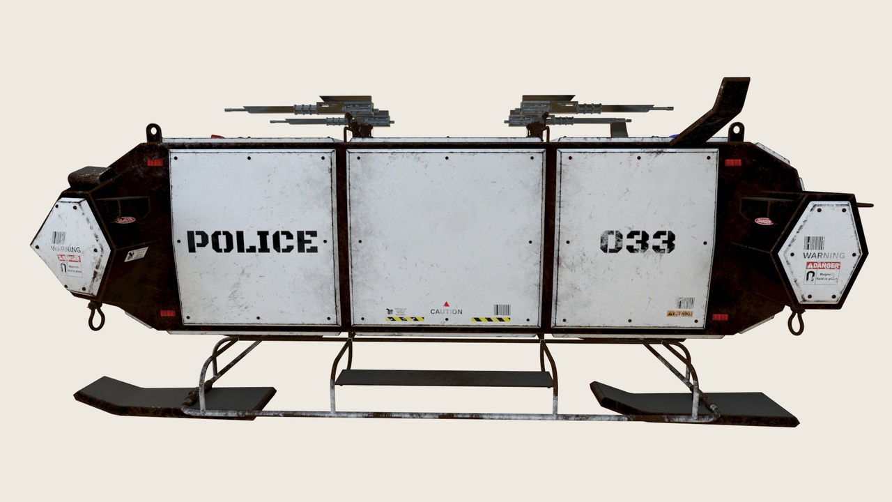 Media 1 for listing futuristic police spaceship