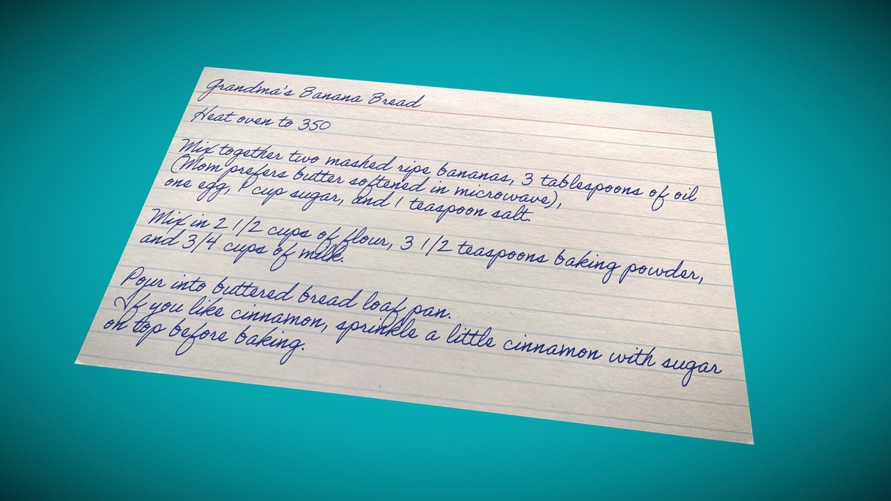 Media 1 for listing Grandma's Recipe