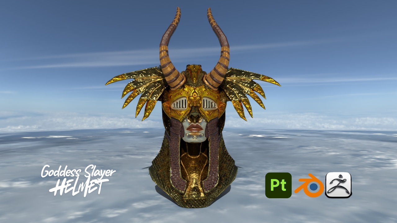 Media 1 for listing Goddess Slayer Helmet