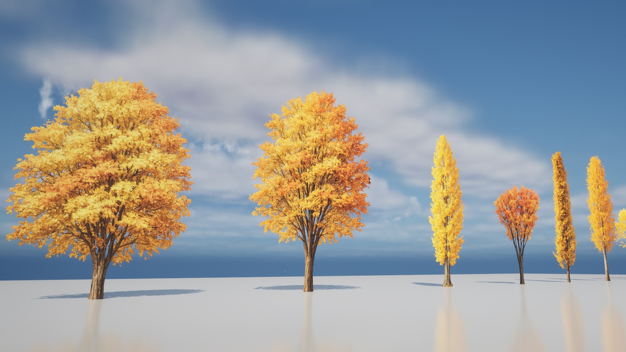 Media 1 for listing Billboard Trees – Autumn Forest Pack