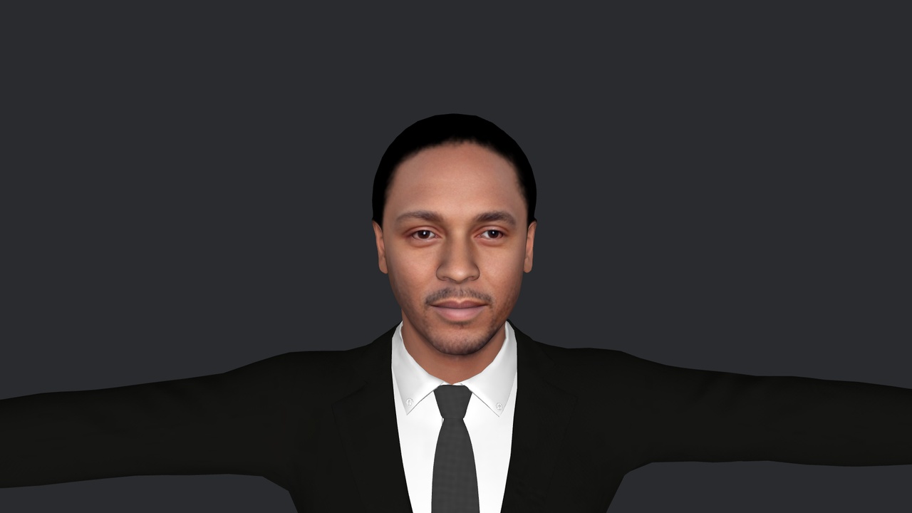 Media 1 for listing Kendrick Lamar Hyper Realistic Full Body Fully Rigged 3D Character