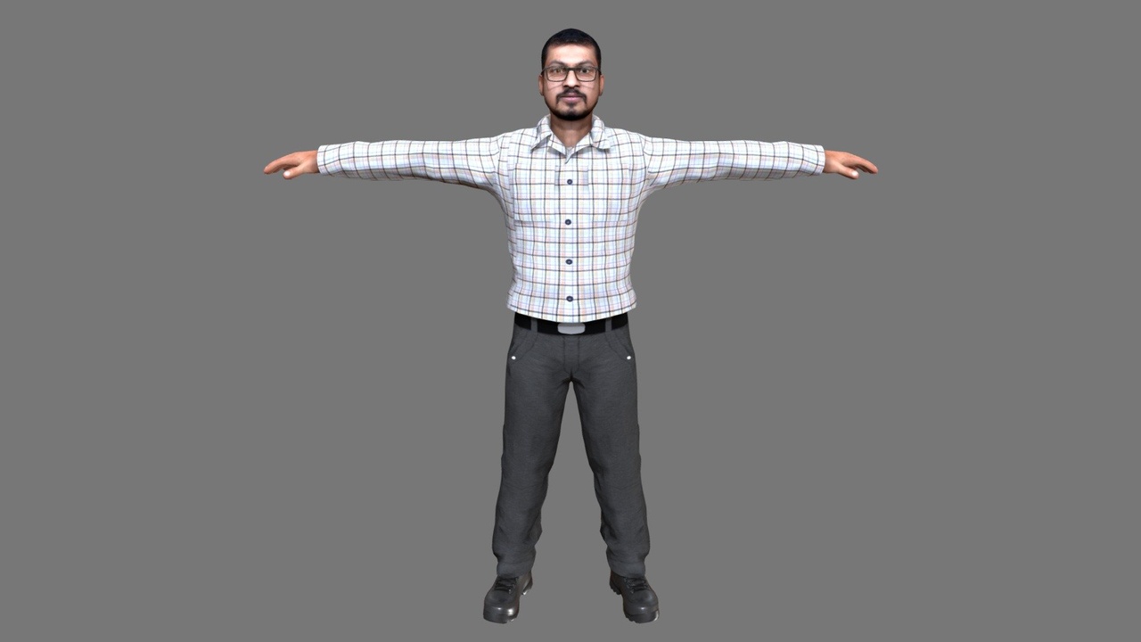 Media 1 for listing INDIAN MALE LOPOLY CHARACTER IN SHIRT PANT 1