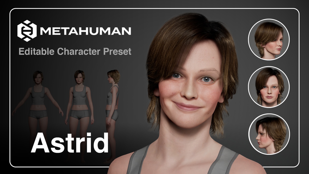 Medium 1 für Eintrag Astrid - Editable Metahuman Character