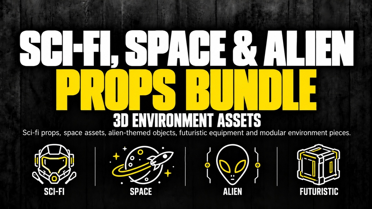 Media 1 for listing Sci-Fi, Space & Alien Props Bundle