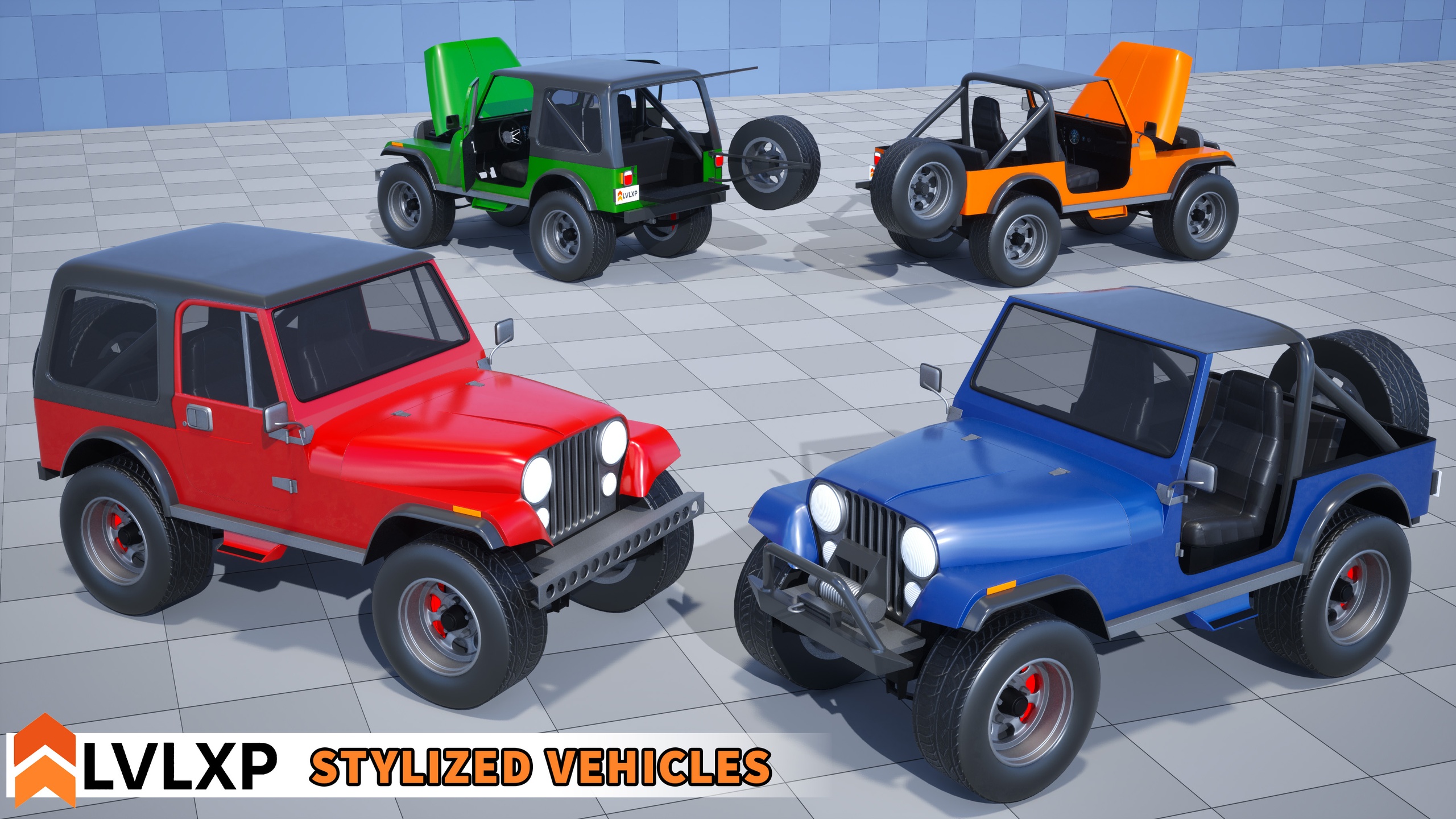Media 1 for listing Stylized Drivable Vehicles - Off-Road Car "Wildheart"