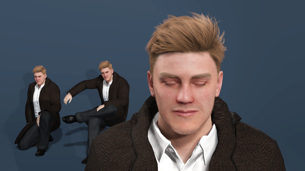 Media 1 for listing Young Hollywood Style Male Character UE Project Fully Rigged Facial Express