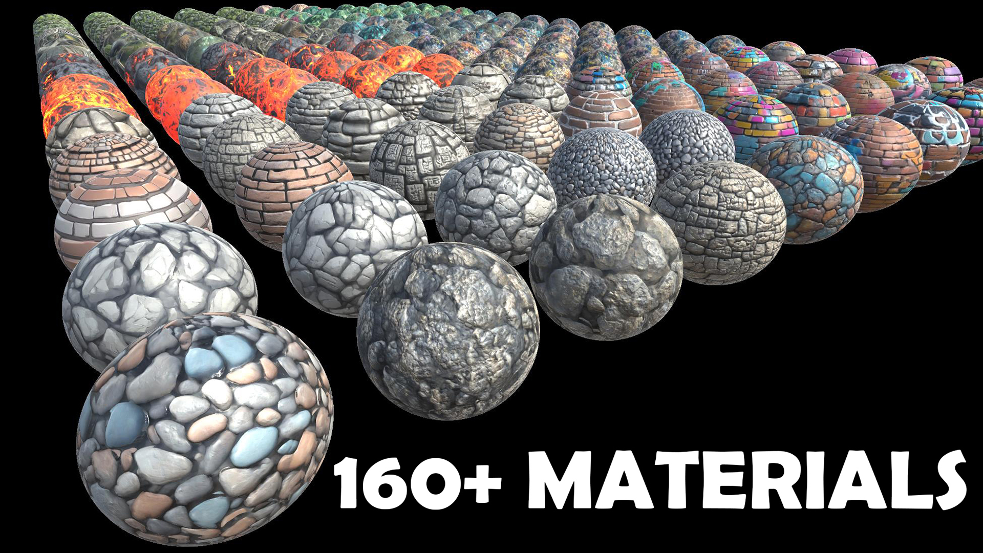160+ PBR Materials Pack Collection | Fab