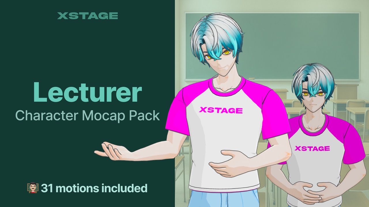 Media 1 for listing Lecturer | Character Mocap Pack