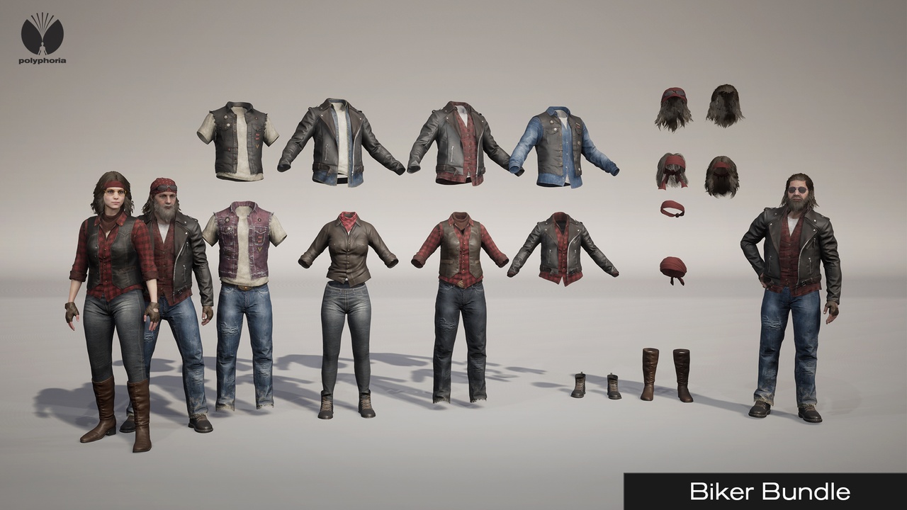 Media 1 for listing Biker Bundle - MetaHuman