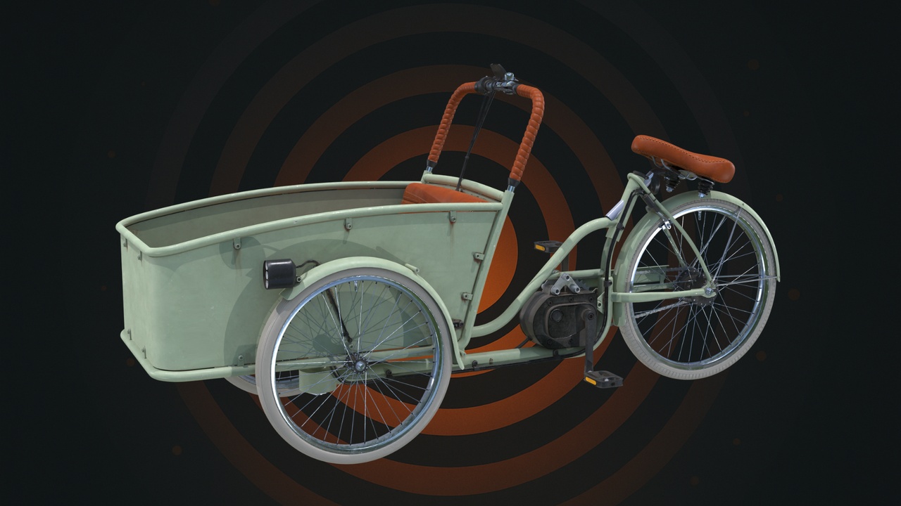 Medium 1 für Eintrag Urban Cargo Trike – Bucket Bike (Rigged)