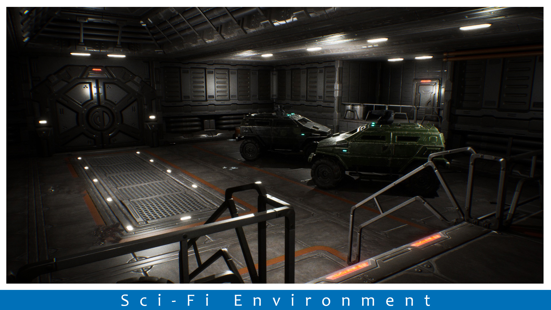 Sci-fi Spaceship and Space Colony Interior Modular Pack | Fab