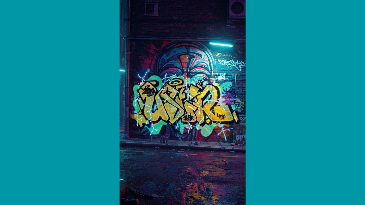 Media 1 for listing Cyberpunk graffiti 01