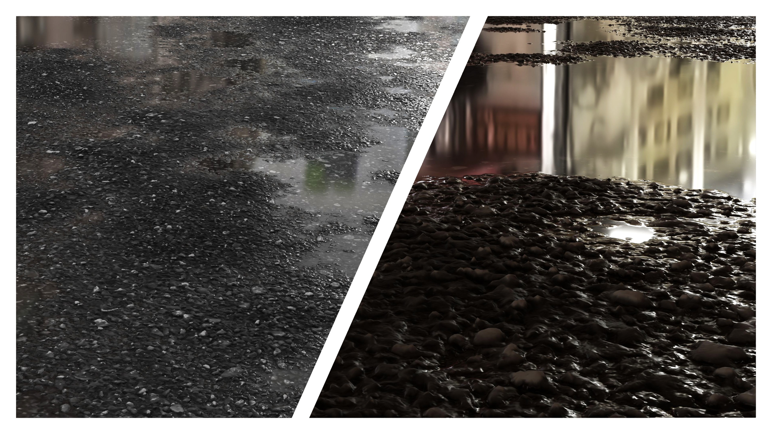 Media 1 for listing Wet Asphalt 8K PBR Texture Combo