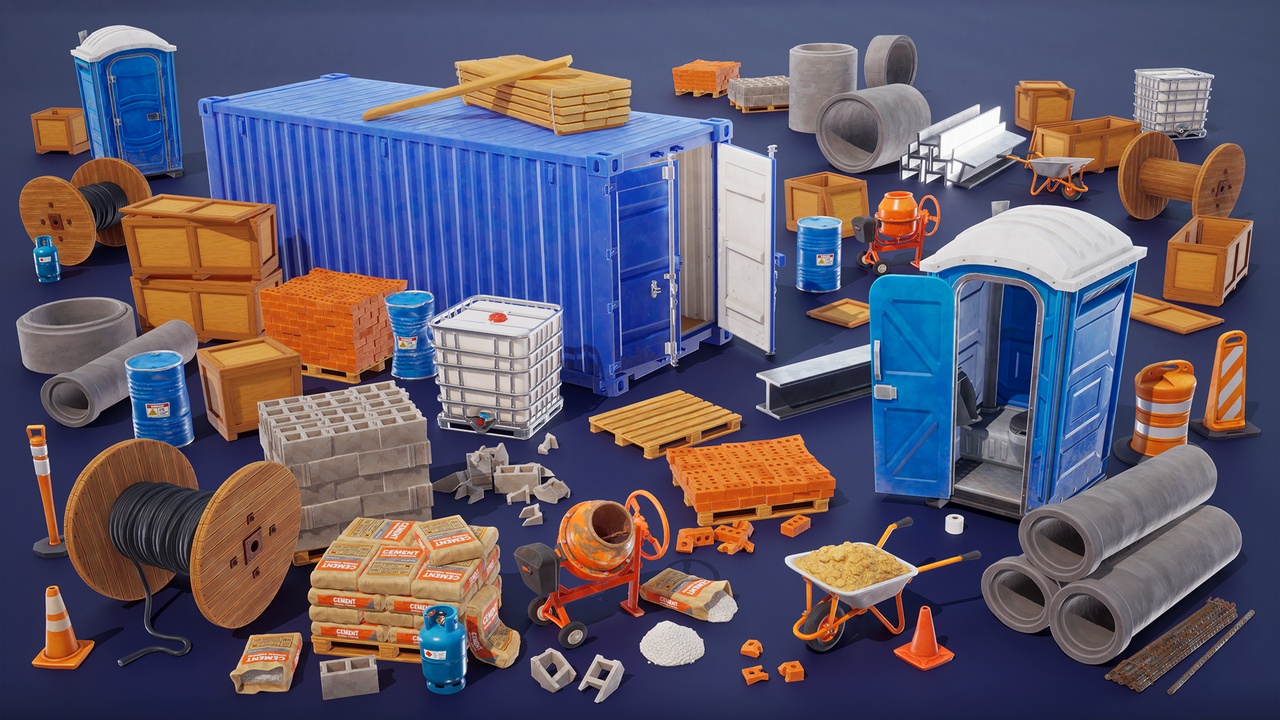 Media 1 for listing Stylized Construction Site Asset - Unreal Engine