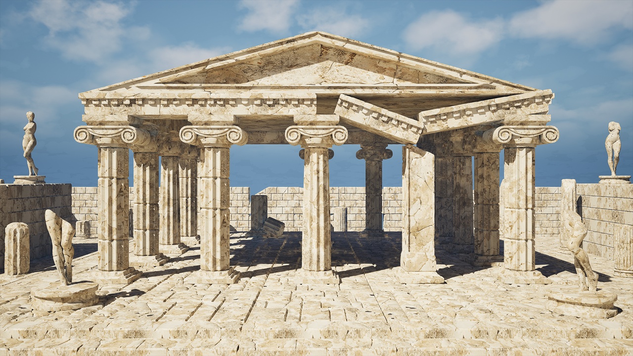 Media 1 for listing ART - Ancient Ruin Temple - Modular Environment