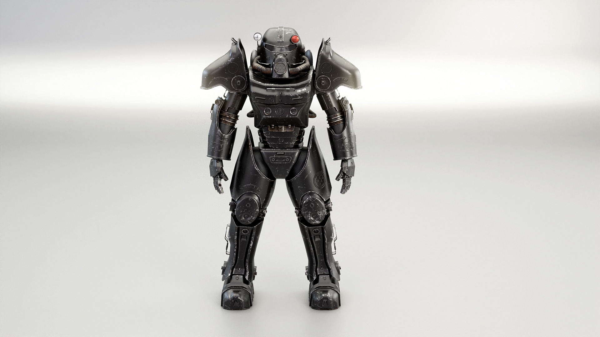 Post Apocalyptic Power Armor Black | Fab