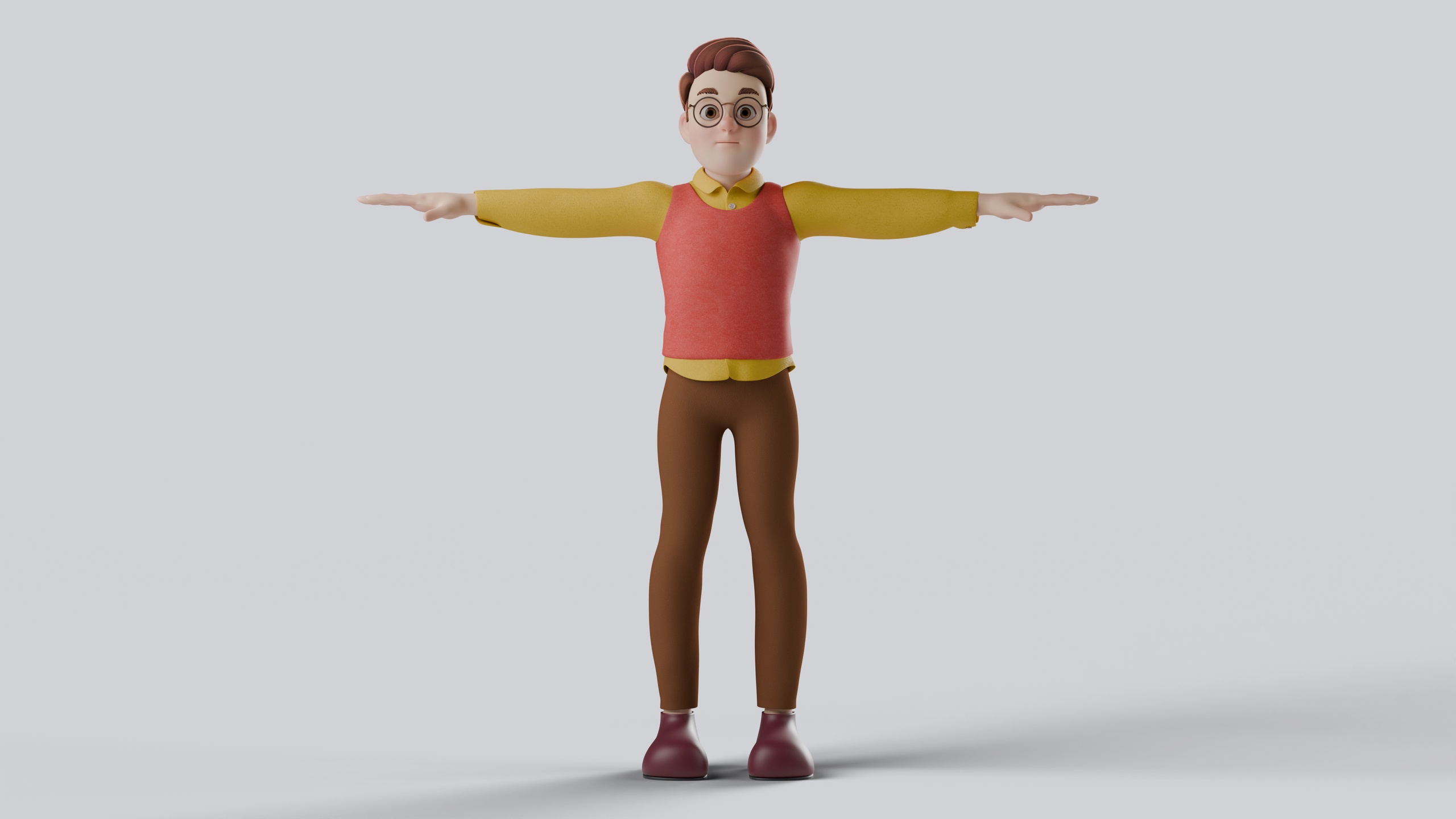 Media 1 for listing Father Stylized Character Fully Rigged Game Ready Animation Ready
