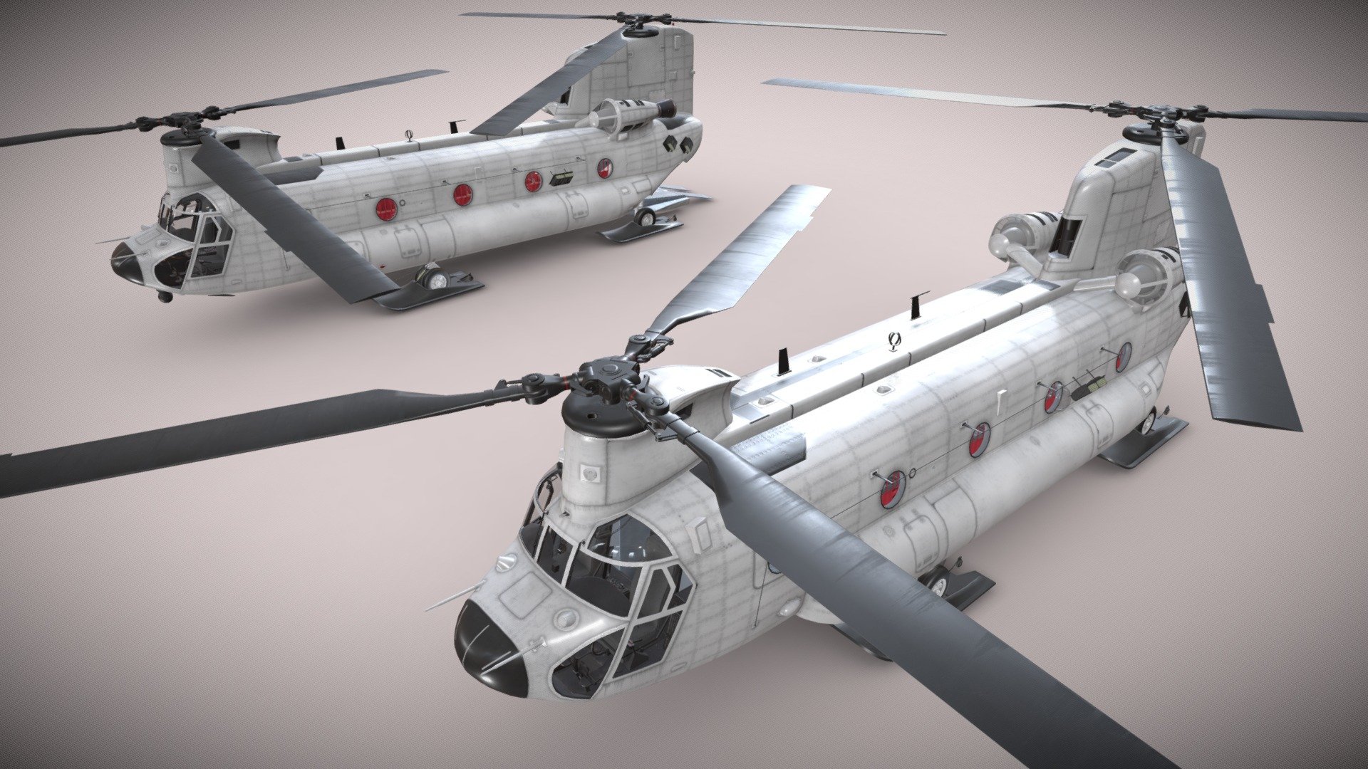 Static 13 Military Transport Helicopter Blank Livery Static (13) | Fab