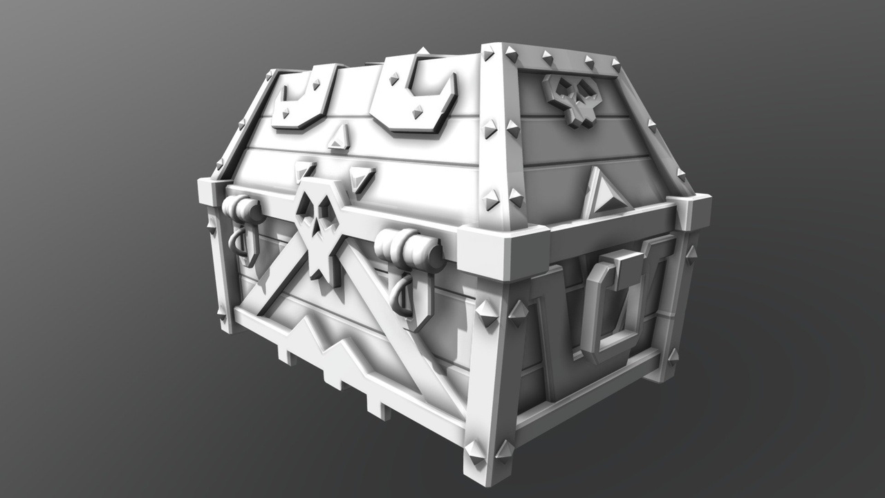 Media 1 for listing captains chest sea of thieves 3d printable
