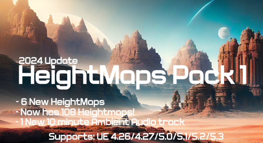HeightMaps Pack 1 | Fab