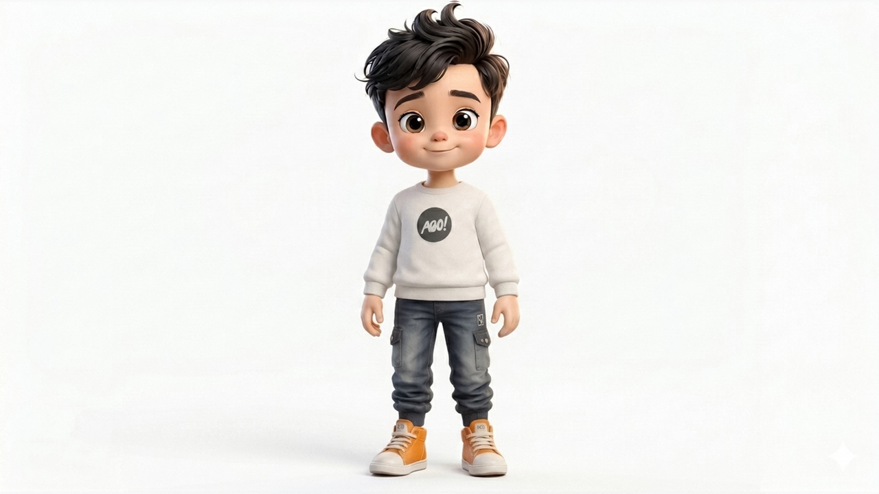 Media 1 for listing Stylized Cartoon Boy Character | Animated Game Ready Kid