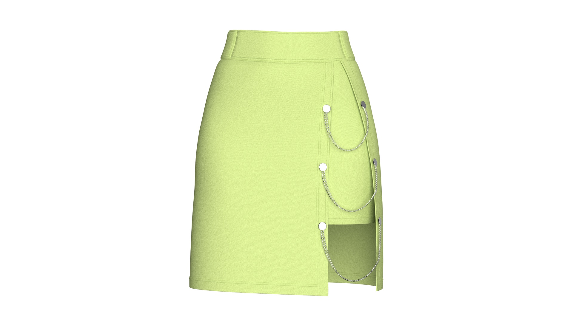 Media 1 for listing Girls Double Layered Skirt With Chain Detail | High Poly