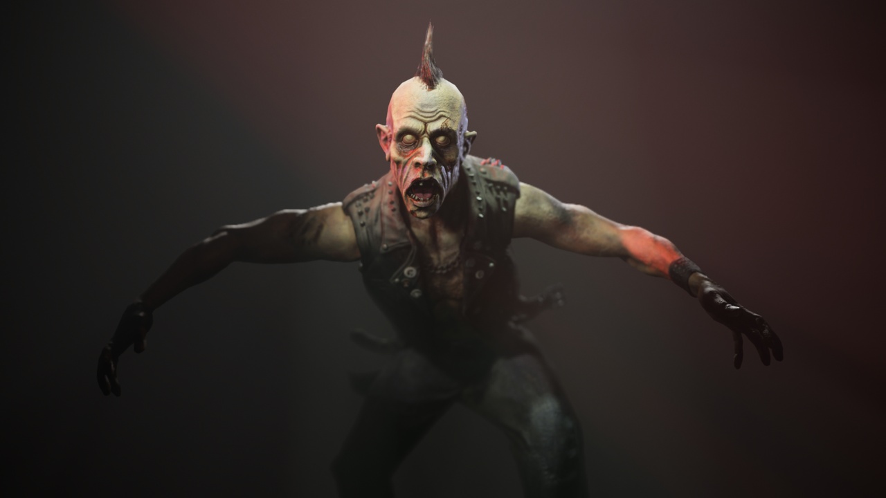 Media 1 for listing Zombie punk biker