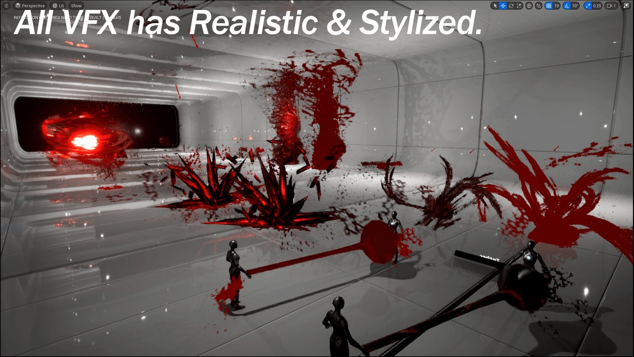 Media 1 for listing Blood VFX Realistic and Stylized.