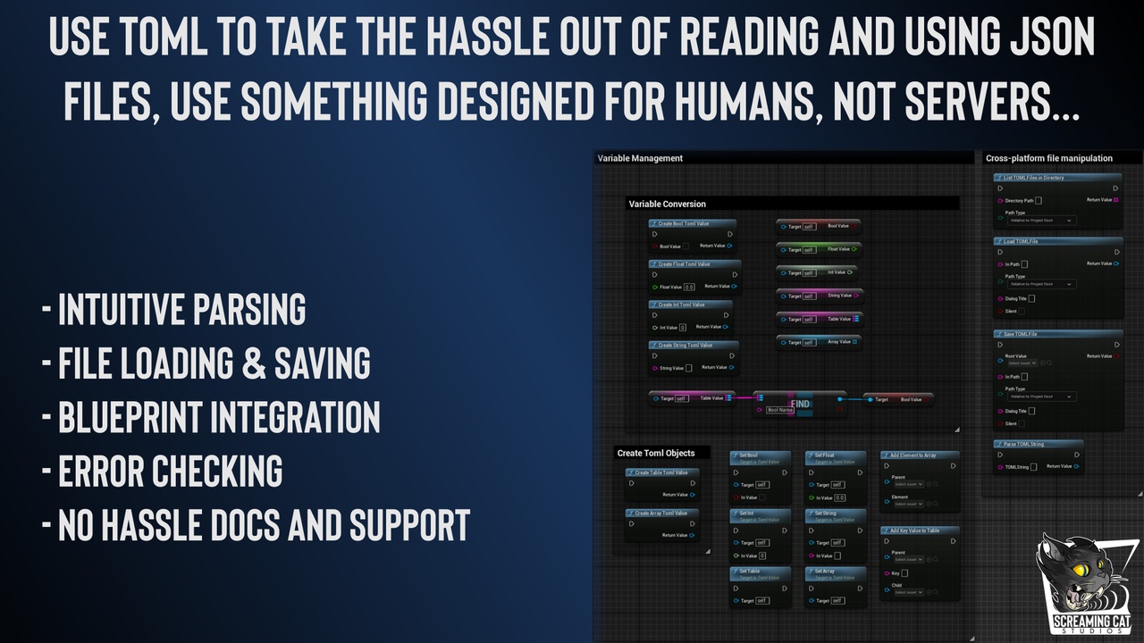Media 1 for listing TOML Plugin – Blueprint-Friendly Parsing and Data Management