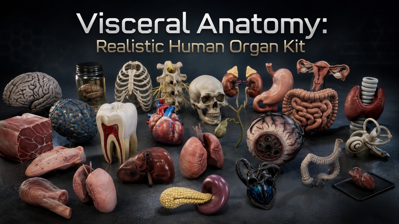 Media 1 for listing Visceral Anatomy: Realistic Human Organ Kit
