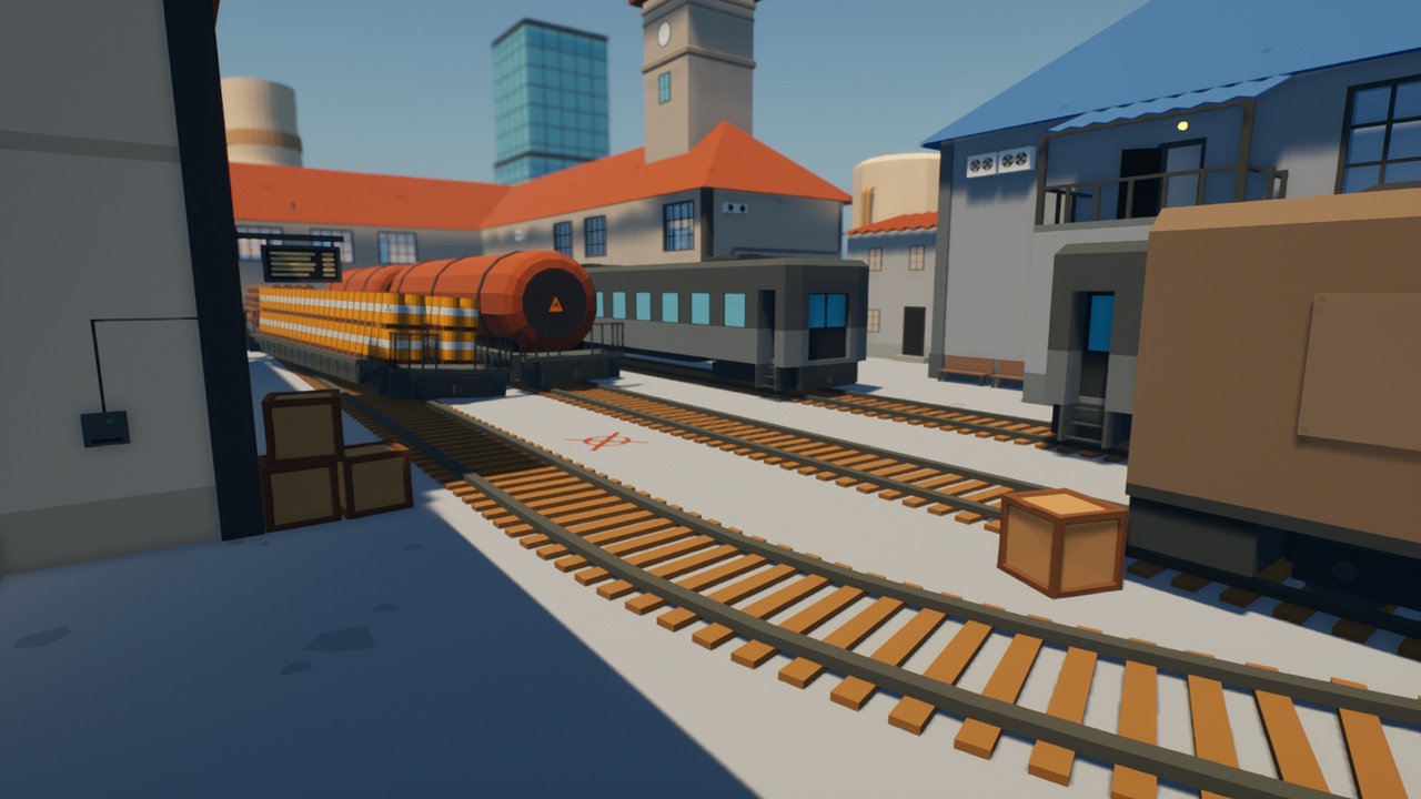 Media 1 for listing Low Poly FPS Map Vol.5 - Shooter Railway Station Map