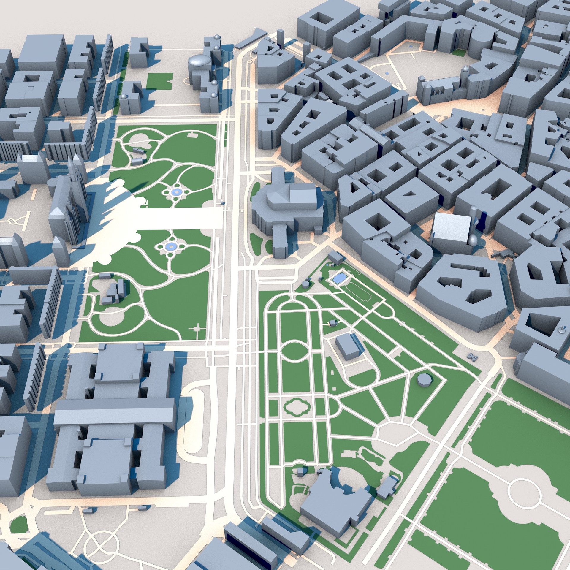 Media 1 for listing Burgtheater, Vienna Austria - Detailed 3D Landmark Model with Surroundings