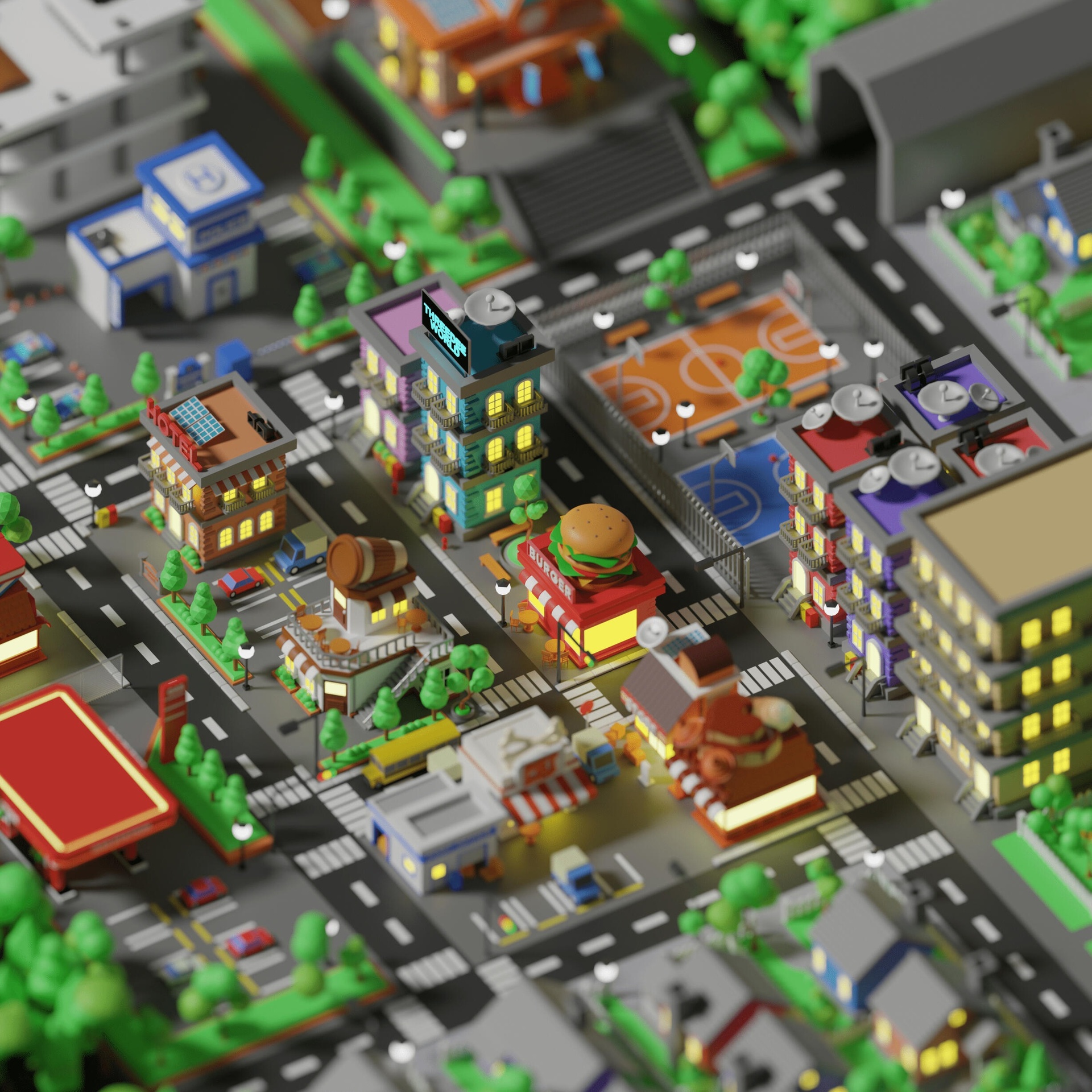 Media 1 for listing Worldz - Low Poly City Builder with City & Building Generators