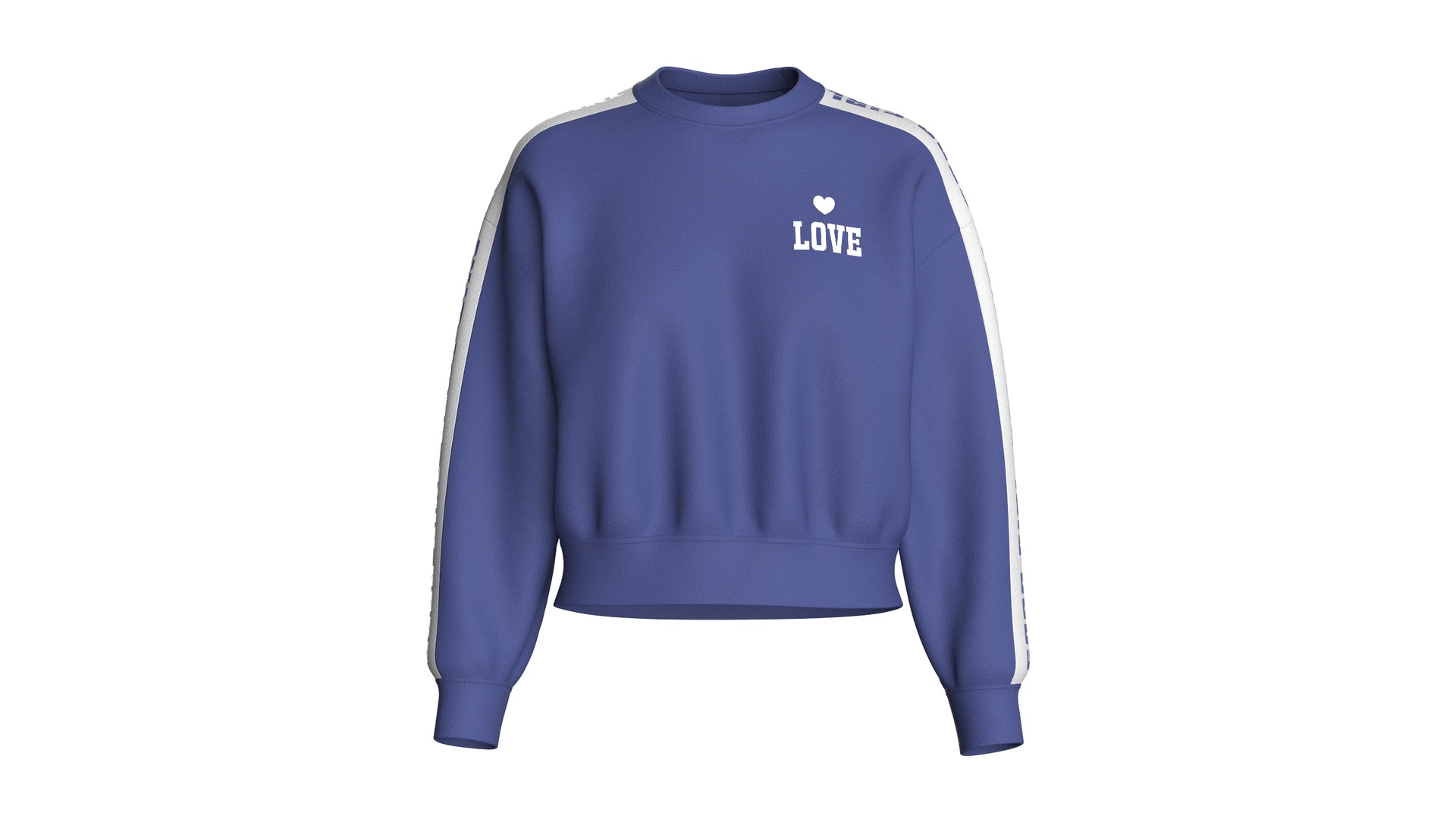 Media 1 for listing Girls Crew - Neck Love Graphic Sweatshirt | High Poly